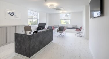 OCL Vision's eye surgery clinic in Elstree, Herts - reception